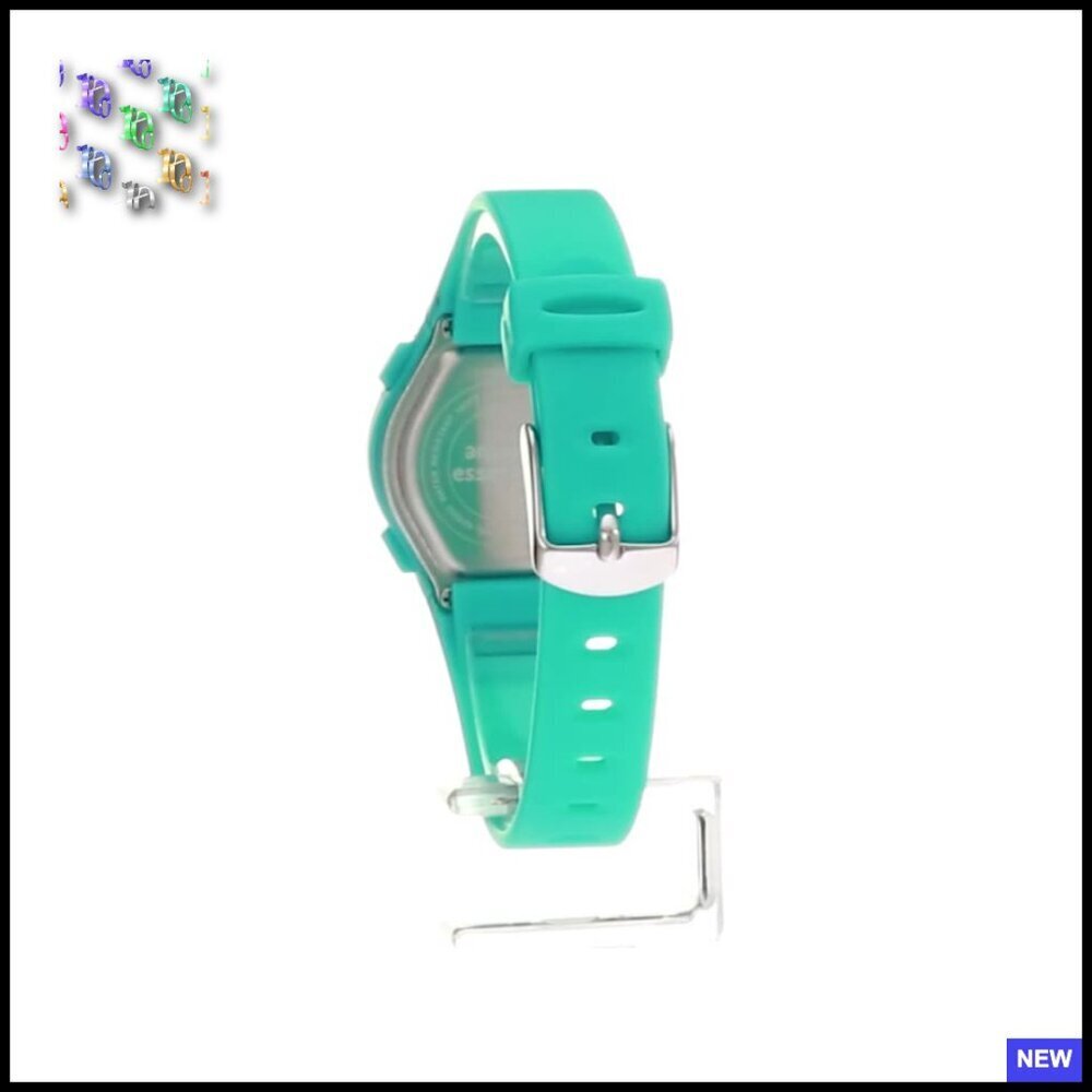 Digital Chronograph Watch Petite Resin Strap Minimal Sporty Everyday Wear - Picture 6 of 6